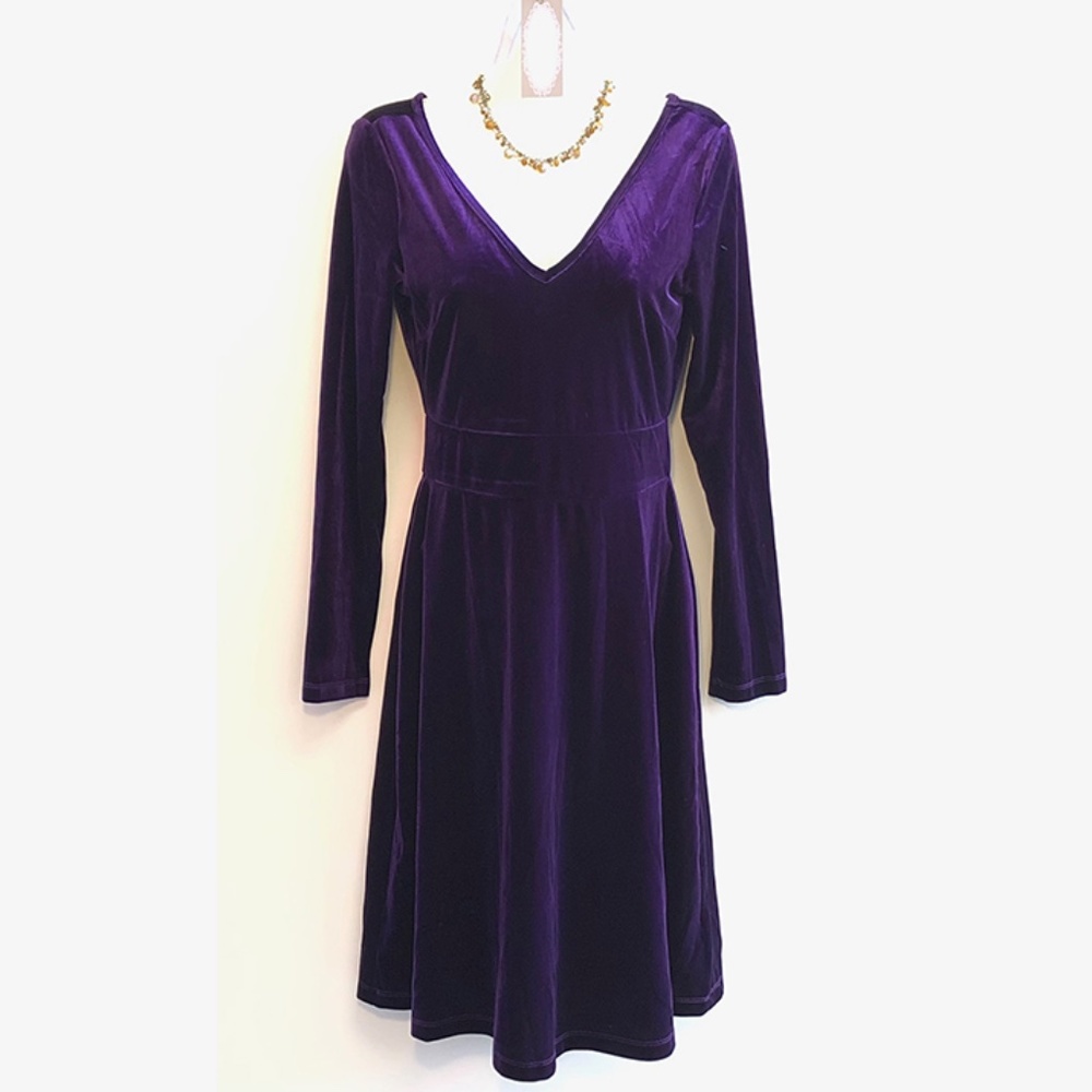 Signature Collection | Velvet Double V-Neck Dress